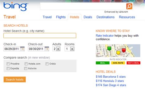 bing travel hotel rate indicator|Google Hotel Finder vs. Kayak vs. Bing Travel .